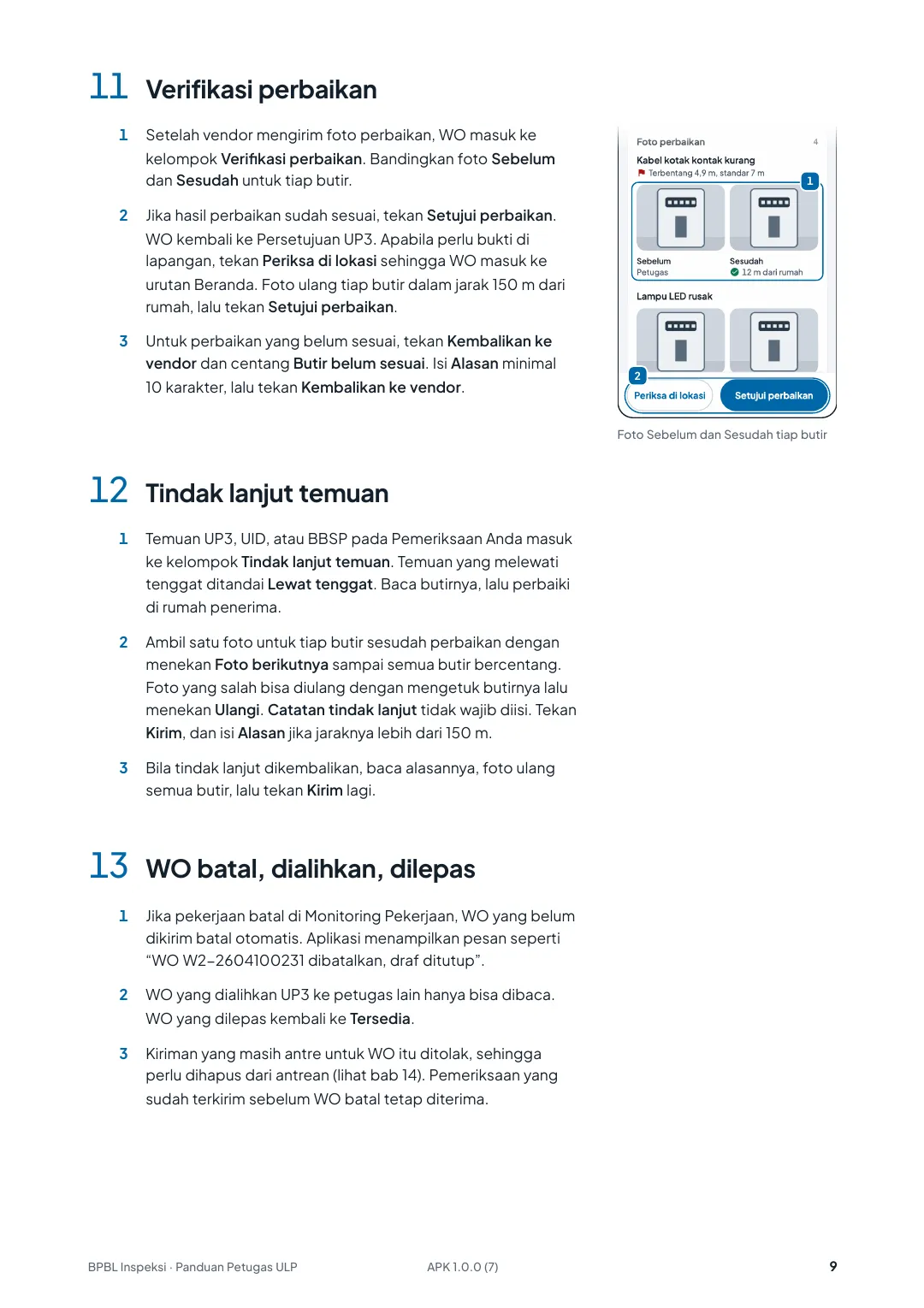 Panduan Petugas ULP, halaman 9 dari 10
